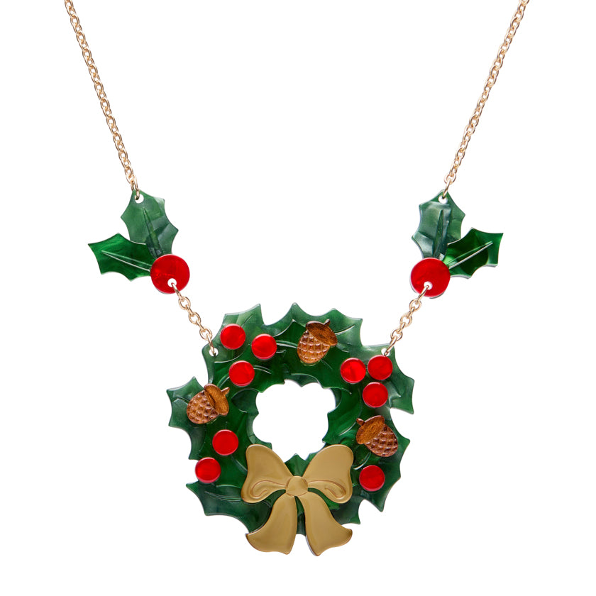 Erstwilder Forest Wreath Drop Necklace