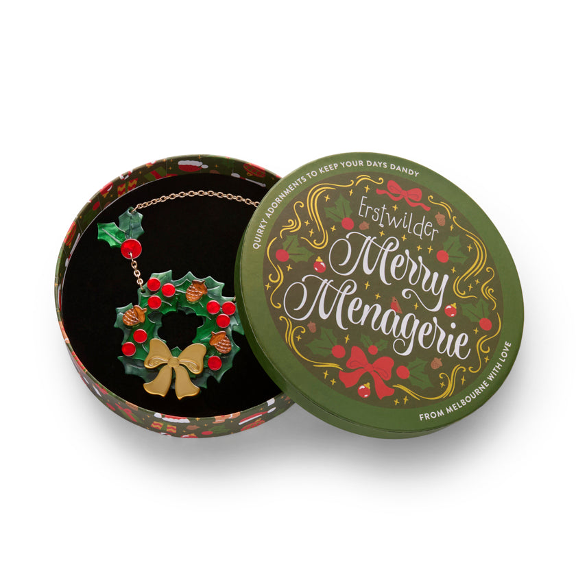 Erstwilder Forest Wreath Drop Necklace