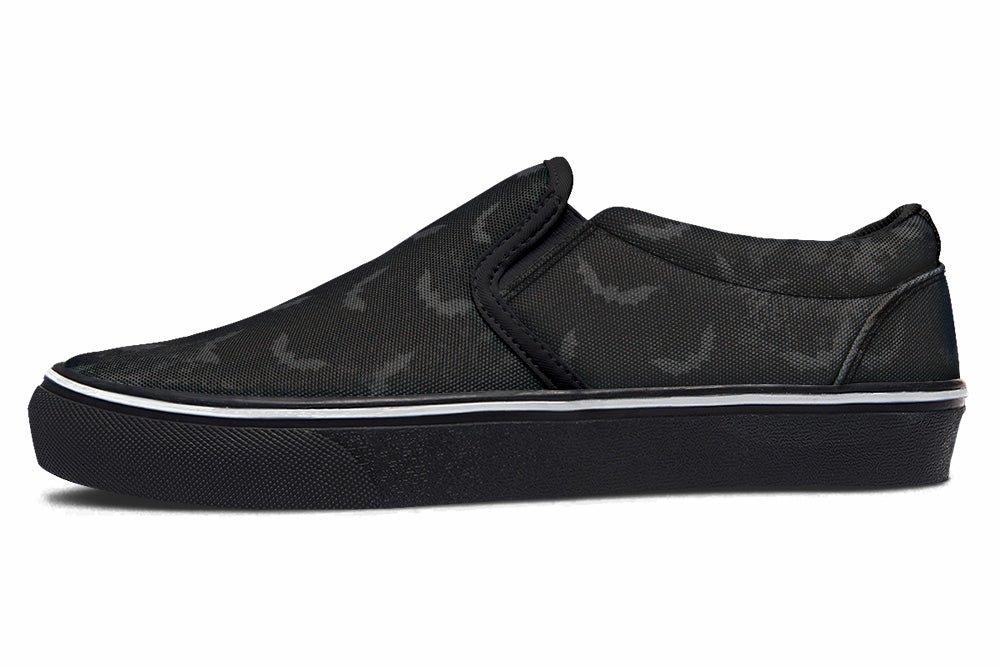 Slip On Shoes in Distressed Bats