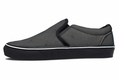 Slip On Shoes in Black on Black Webs