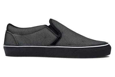 Slip On Shoes in Black on Black Webs