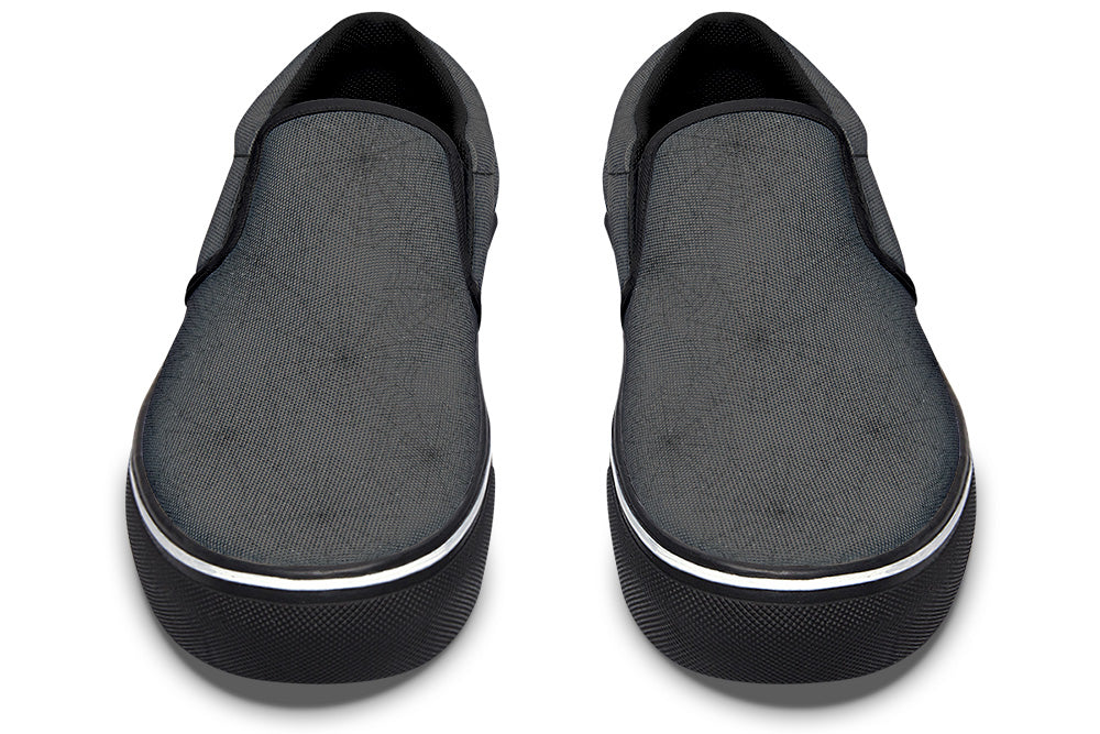 Slip On Shoes in Black on Black Webs