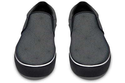 Slip On Shoes in Black on Black Webs