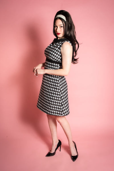 Fifi Dress in Houndstooth