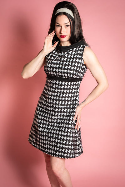 Fifi Dress in Houndstooth