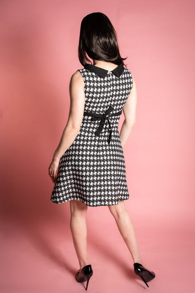 Fifi Dress in Houndstooth