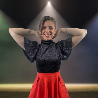 Lilith Retro Blouse in Midnight Dazzle