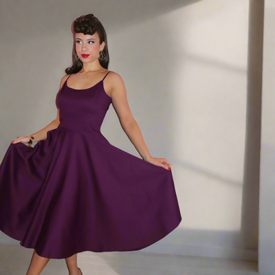 Peggy Retro-Inspired Full Circle Dress (10 Colorways)