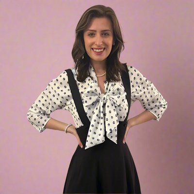 Giselle Blouse with Tie Bow (2 Colorways)