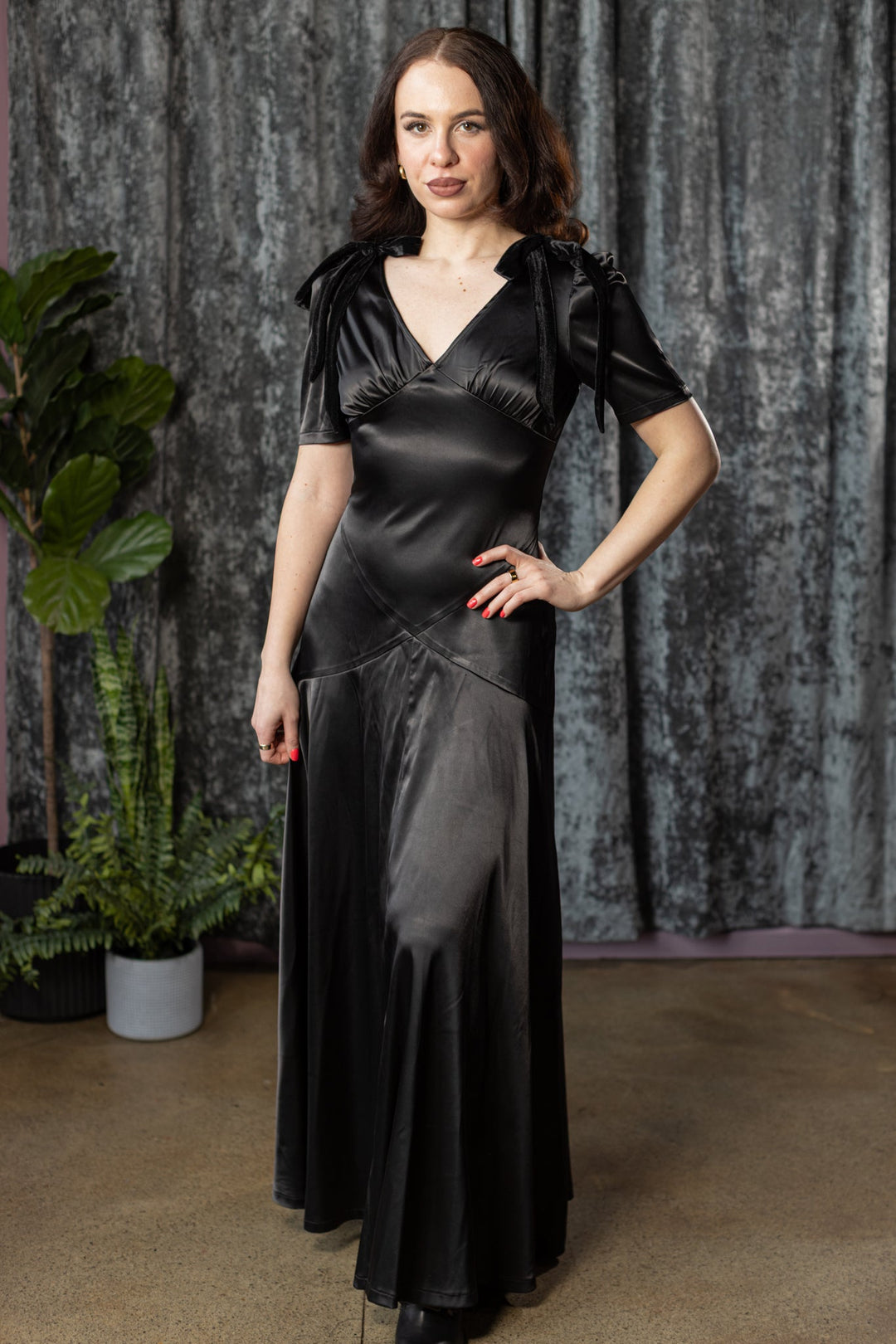 CECELIA 30s inspired satin cocktail dress PREORDER XL