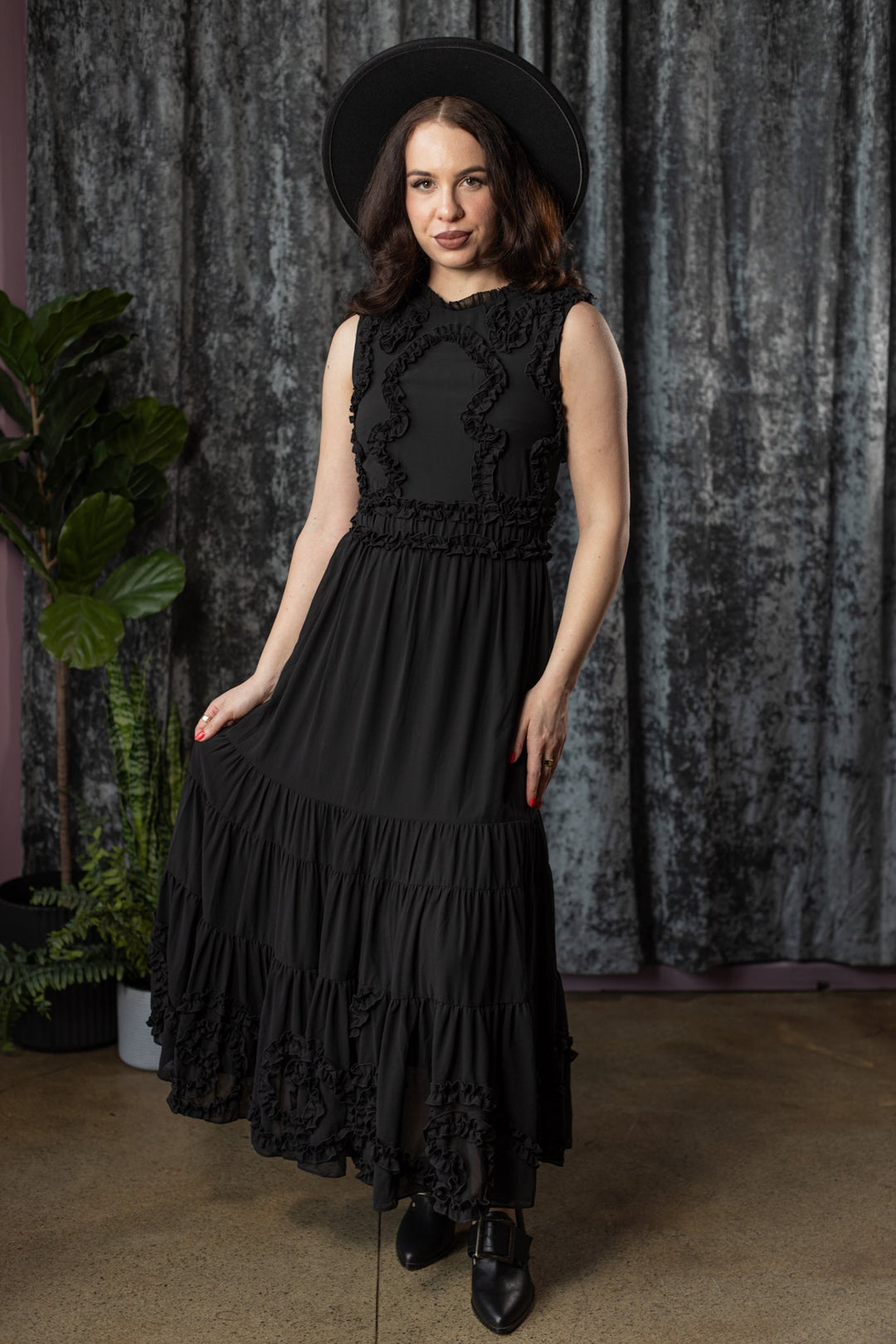70s style black dress vintage 70s black lace maxi dress 86 Vintage