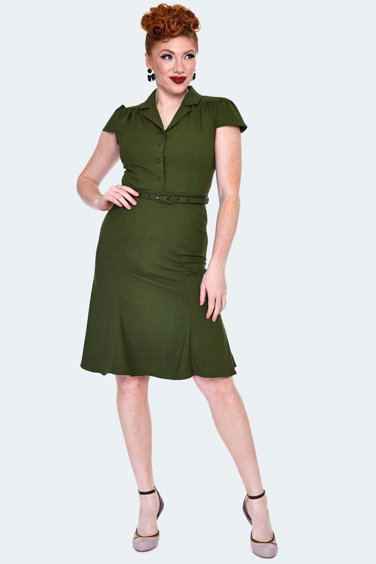 40's Style Short Sleeve Dress