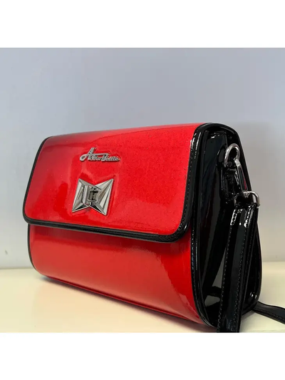 Atomic Handbag in Red Glitter