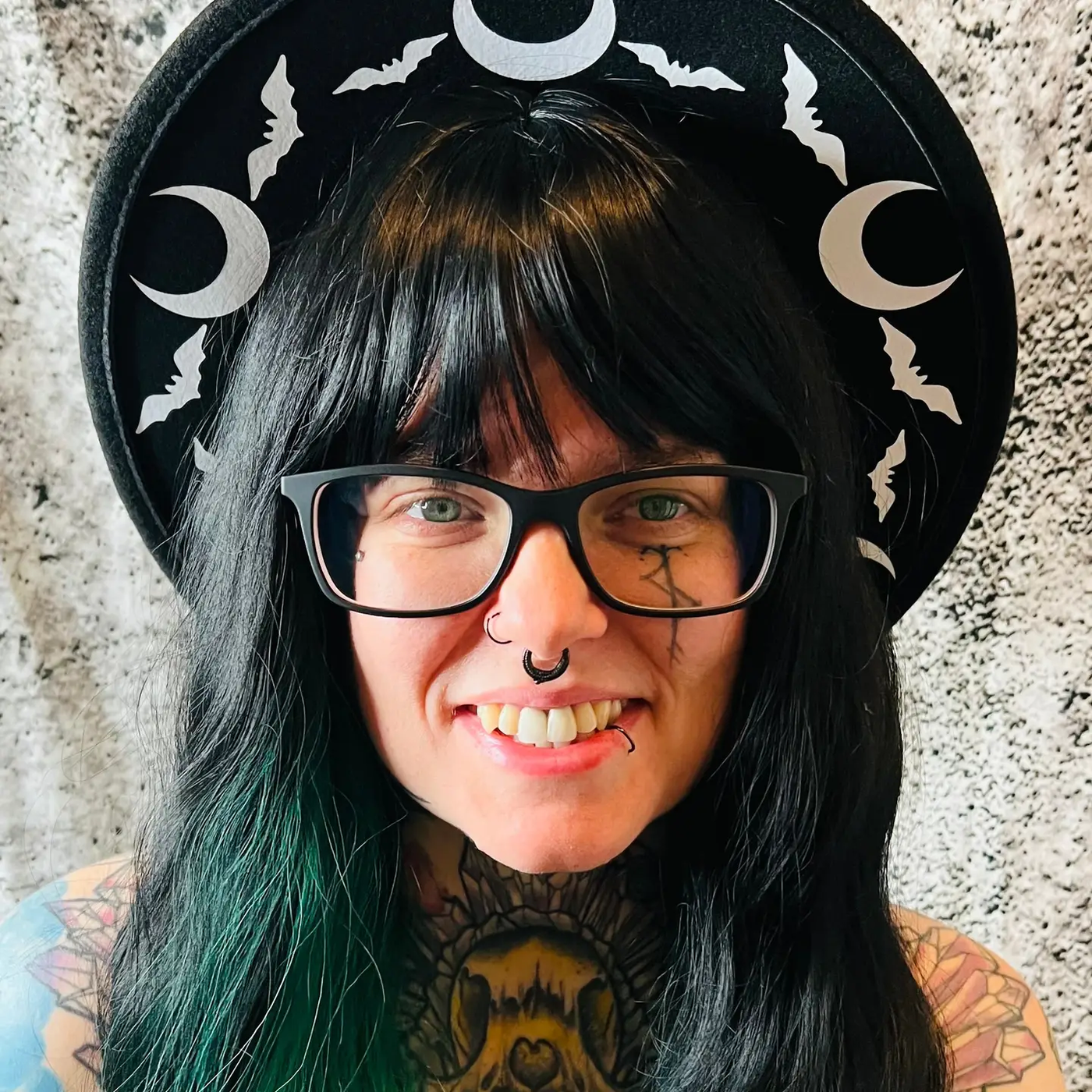 Bat Moon Vegan Felt Hat