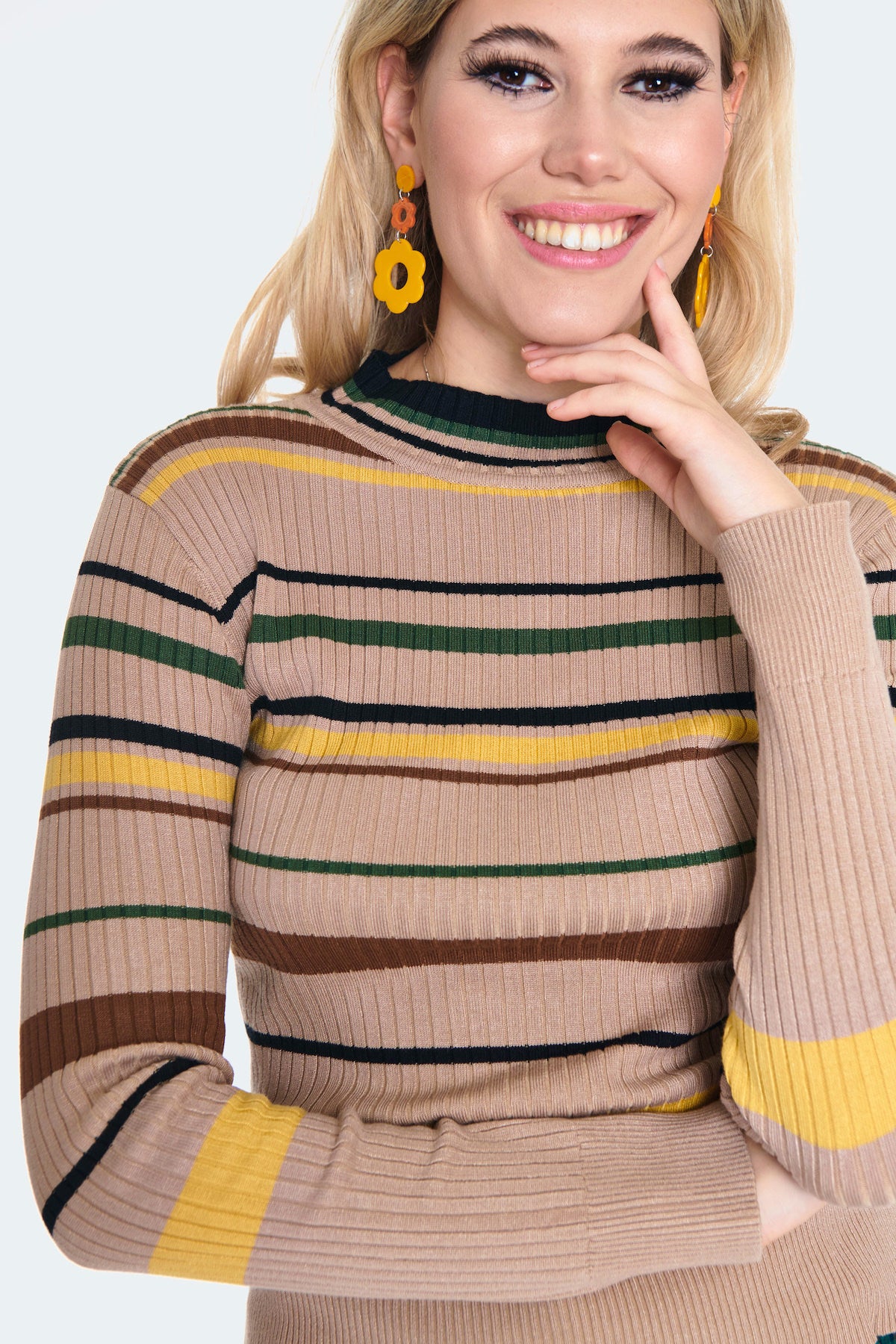 70's Stripes Ribbed Sweater (2 Colorways)