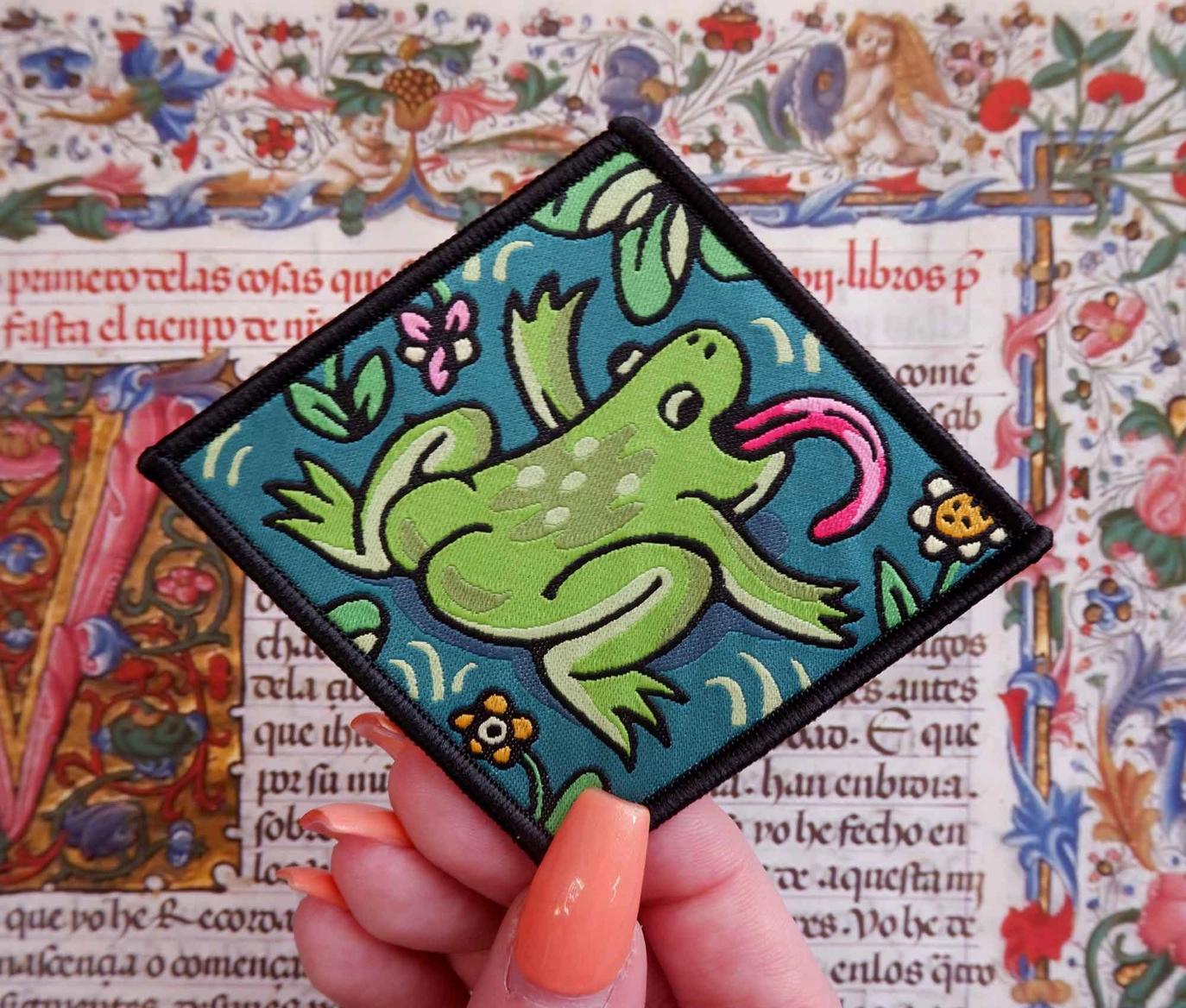 Big Booty Frog Woven Patch