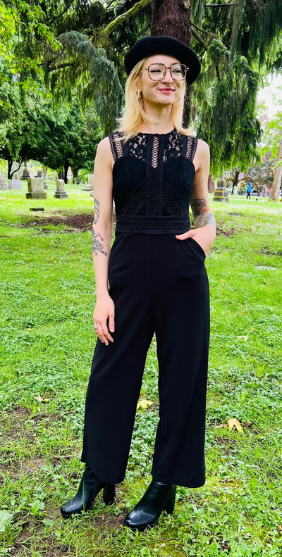 Branwen Romantic Corporate Goth Jumpsuit