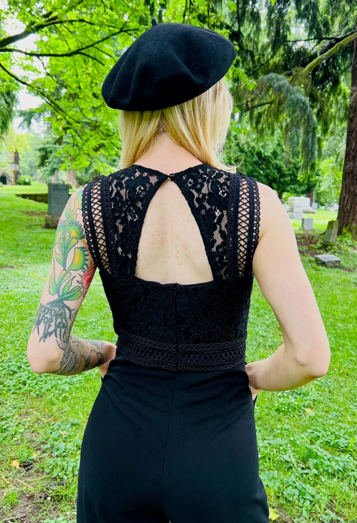 Branwen Romantic Corporate Goth Jumpsuit