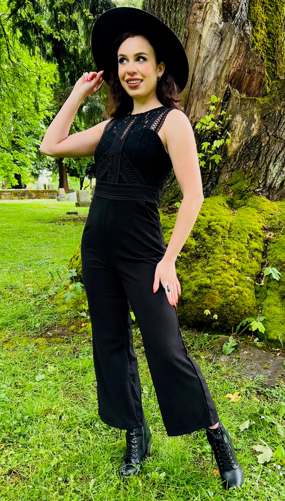 Branwen Romantic Corporate Goth Jumpsuit