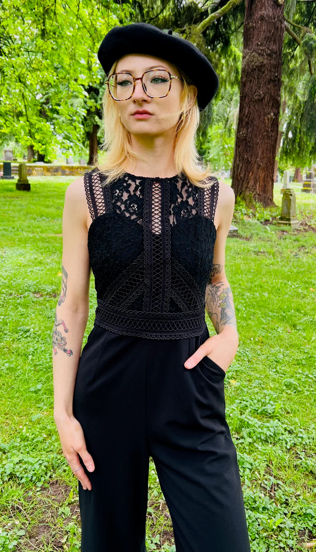 Branwen Romantic Corporate Goth Jumpsuit