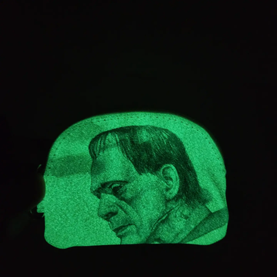 Bride and Frankenstein Duo Glow in the Dark Wristlet Set