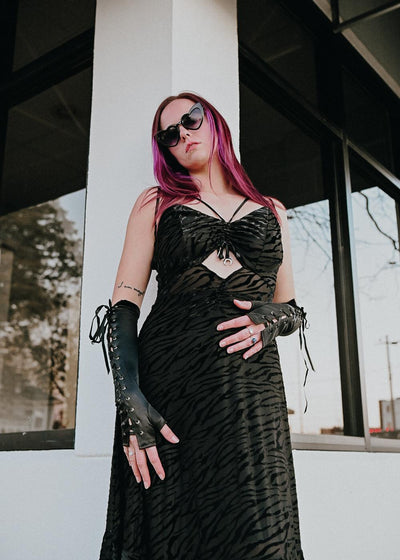 Carol Simone Ruffle Maxi Dress