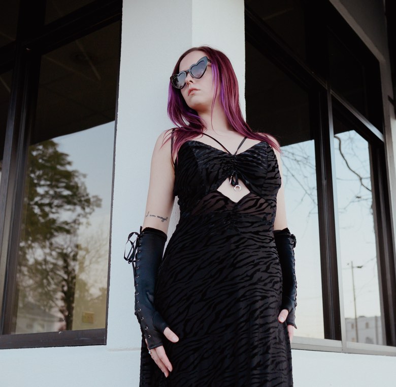 Carol Simone Ruffle Maxi Dress