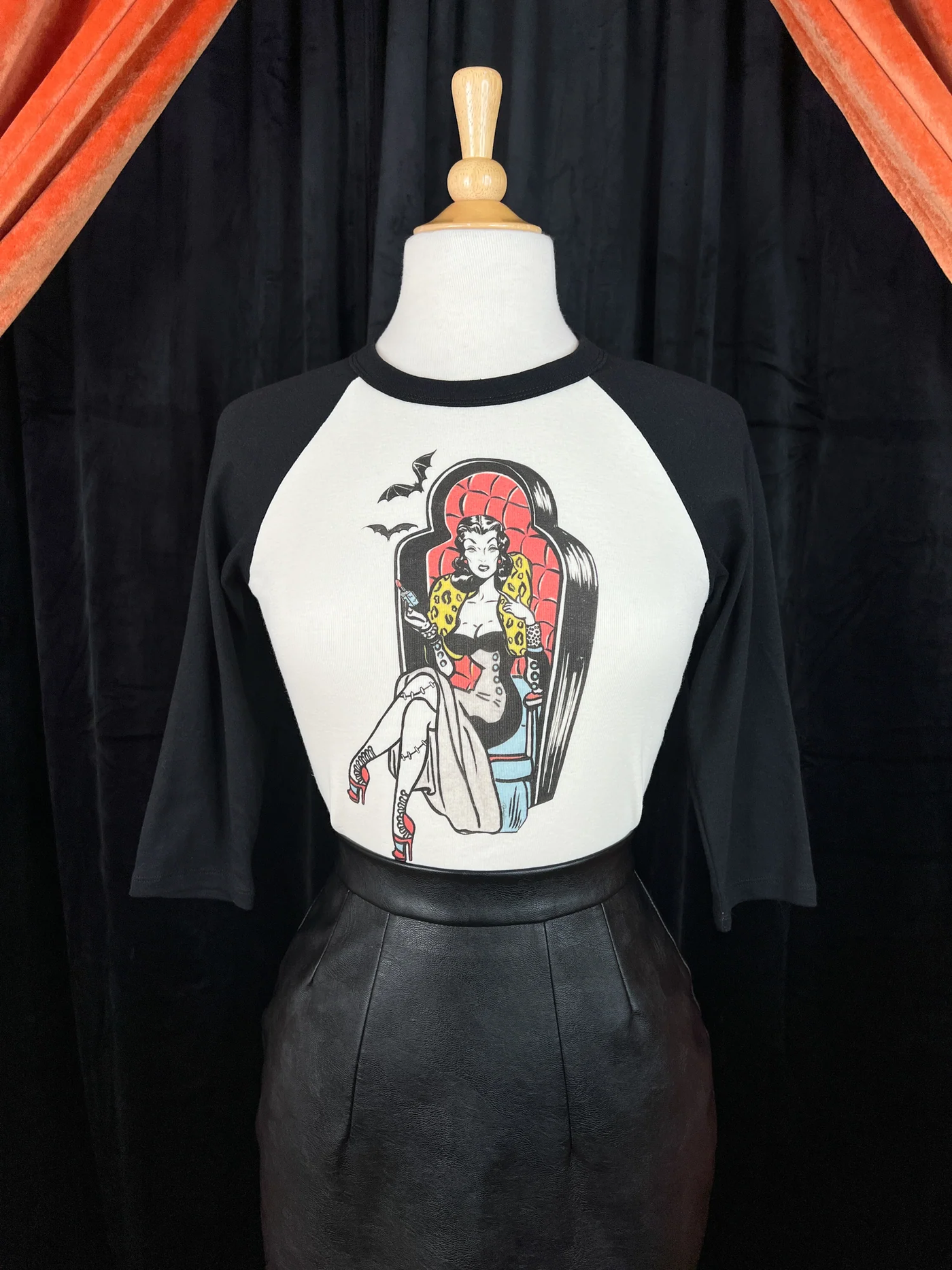Coffin Beauty Raglan Baby Tee