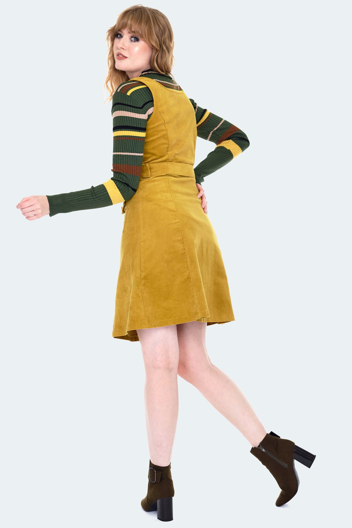 Corduroy A-Line Dress