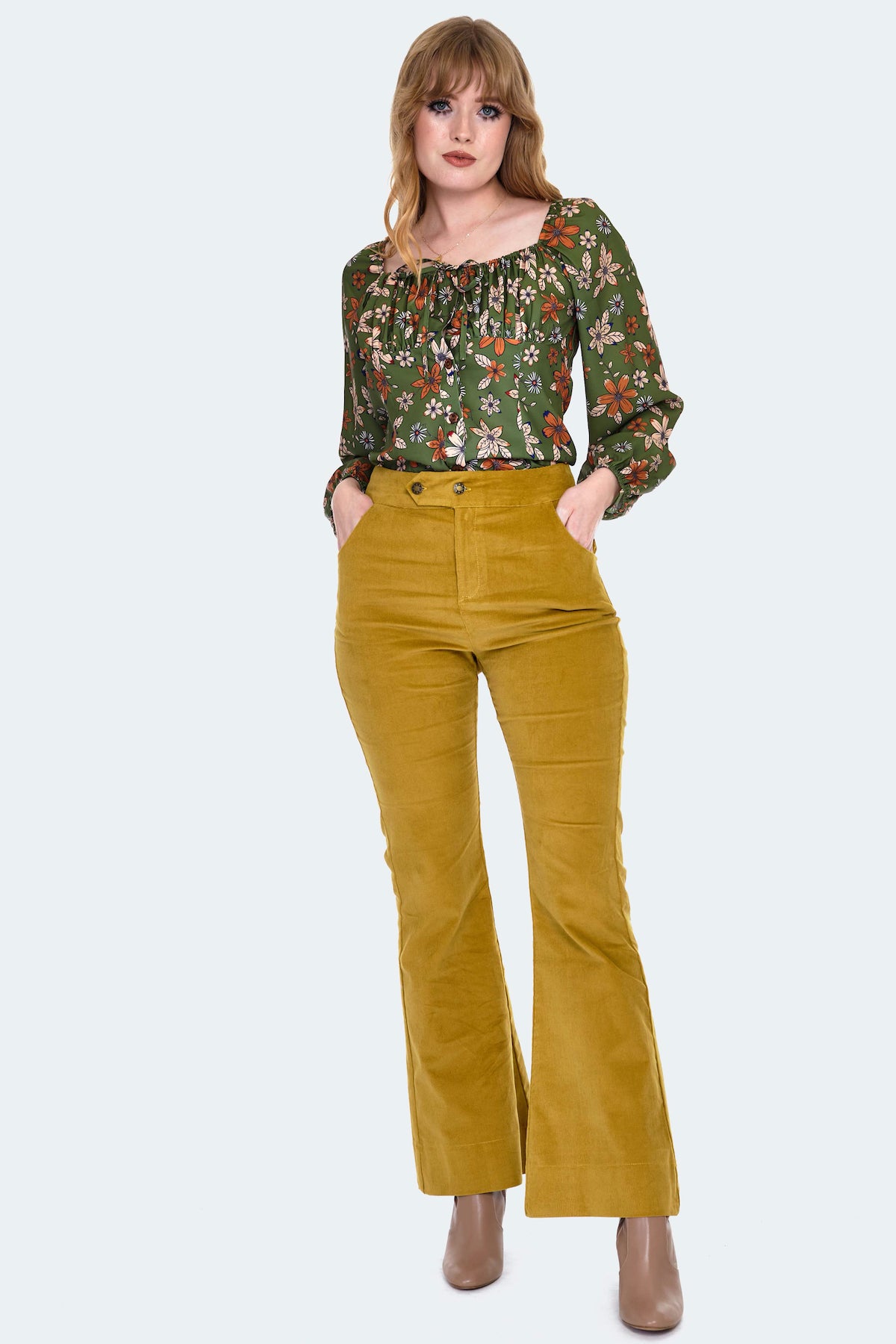 Corduroy Flare Trousers
