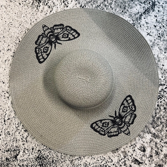 Death Moth Floppy Sun Hat
