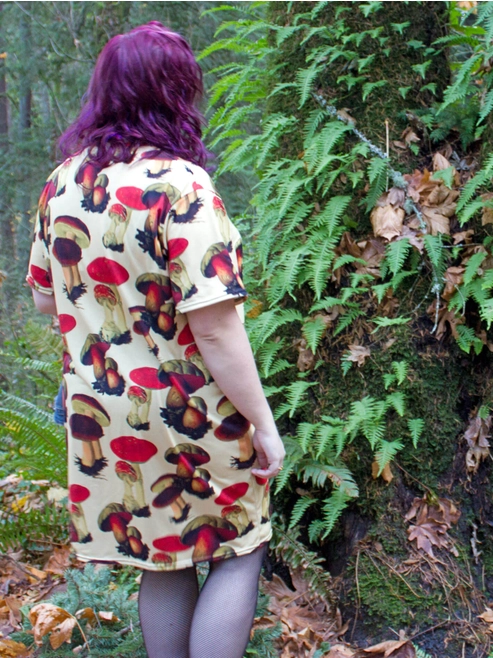 Fanciful Fungi T-Shirt Dress