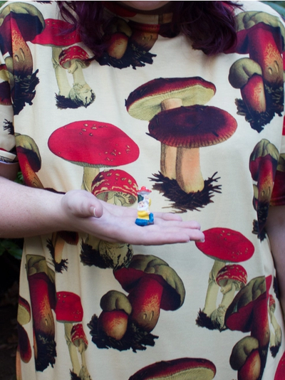 Fanciful Fungi T-Shirt Dress