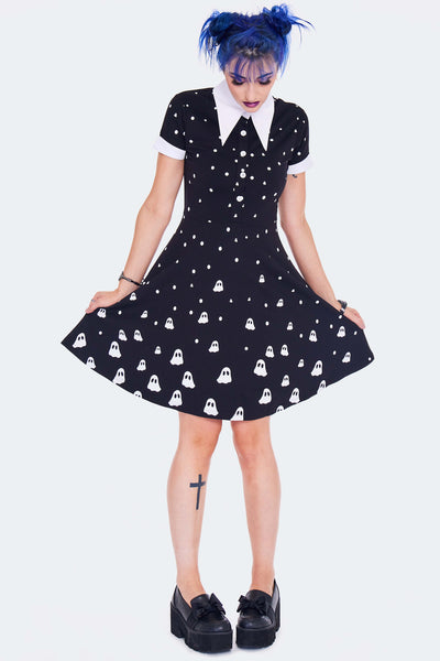 Wednesday Ghost Skater Dress