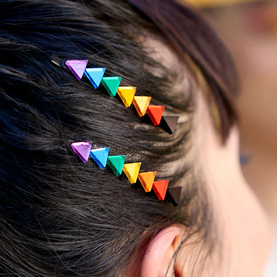 Get Down Rainbow Hair Pins