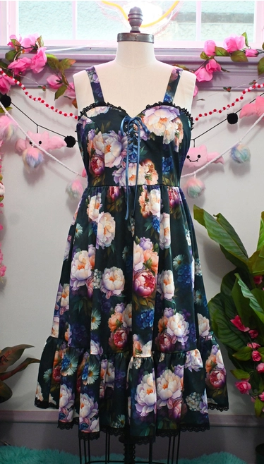 Heidi Swing Dress in Boudoir Floral