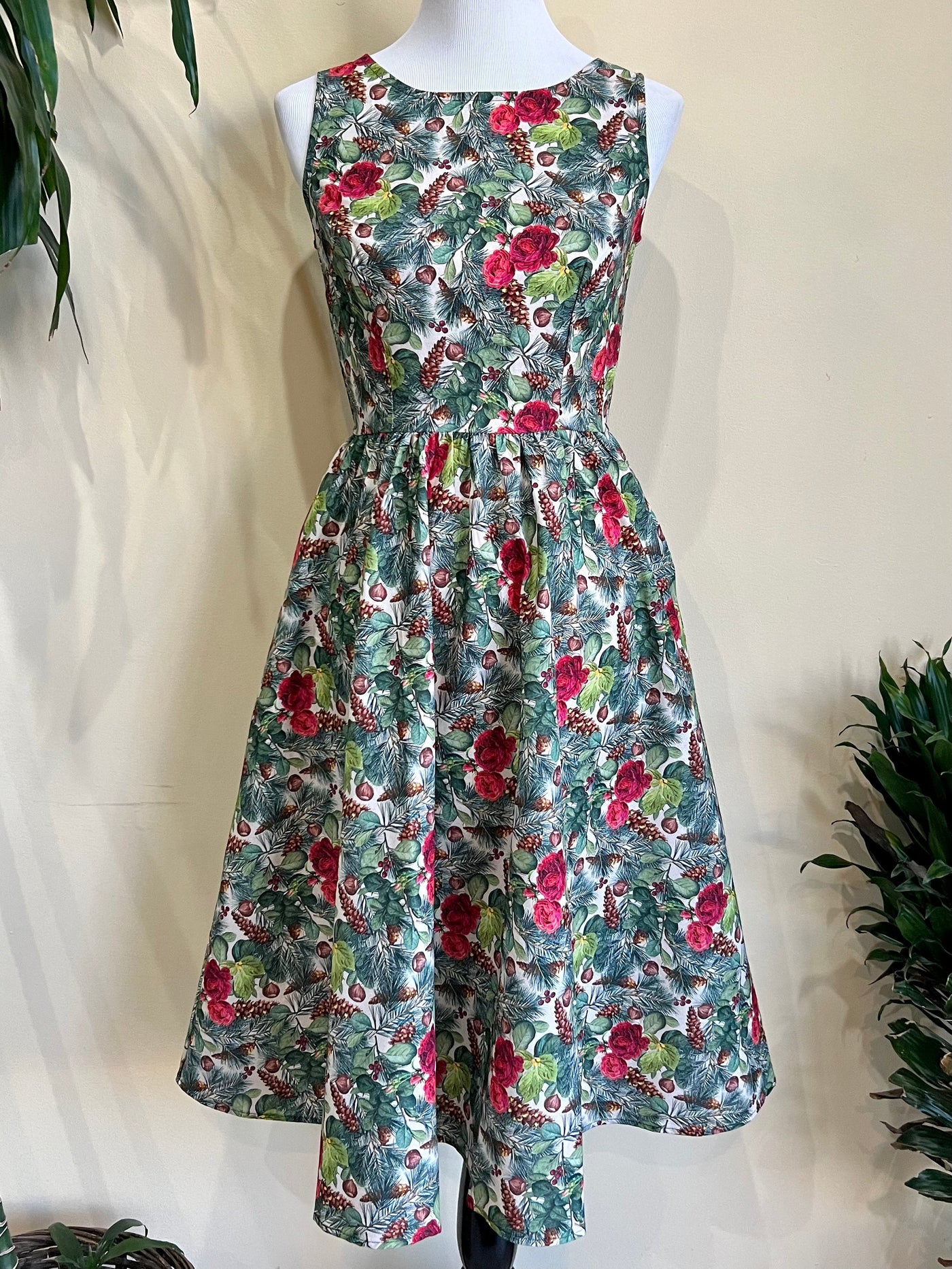 Holiday Flourish Midi Dress