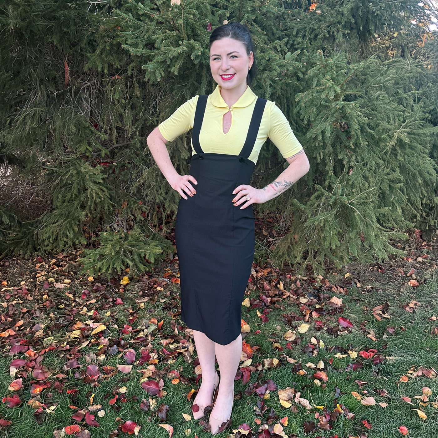 Retro Pencil Jumper (2 Colorways)