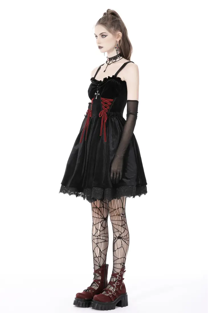 Gothic Lace Up Dress