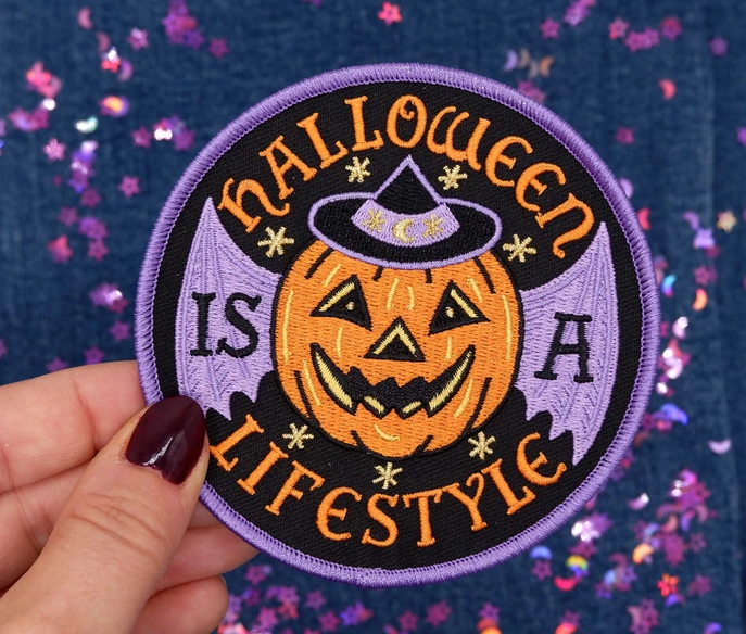 Halloween Is A Lifestyle Embroidered Patch