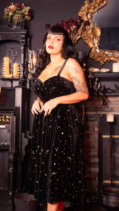 Lunar Luxe Velvet Dress