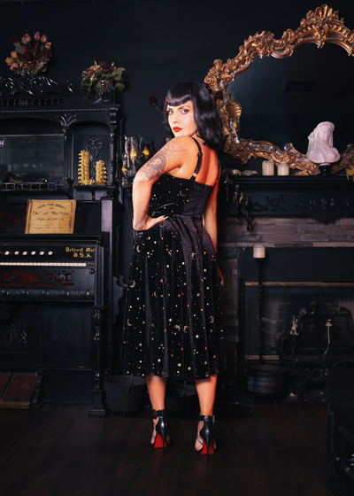 Lunar Luxe Velvet Dress