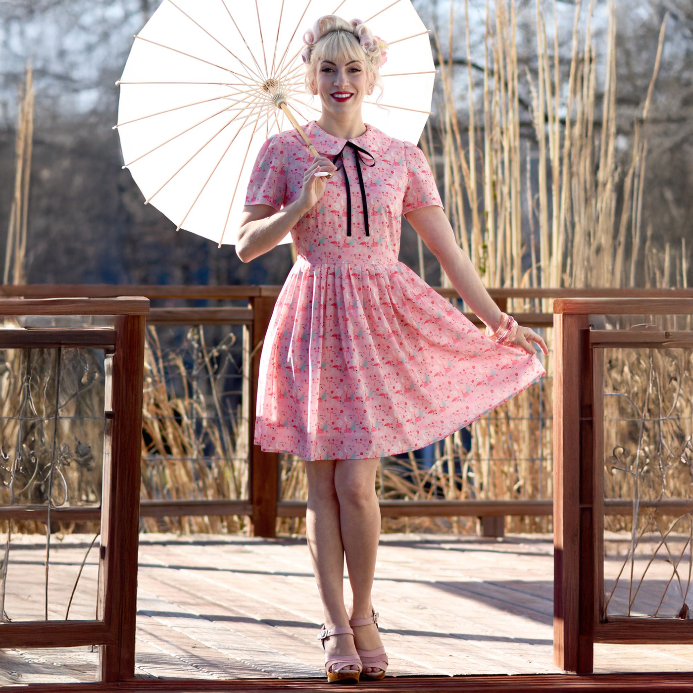 Mid Mod Babydoll Circle Dress
