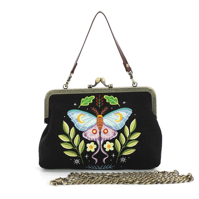 Mystic Moth Kisslock Purse