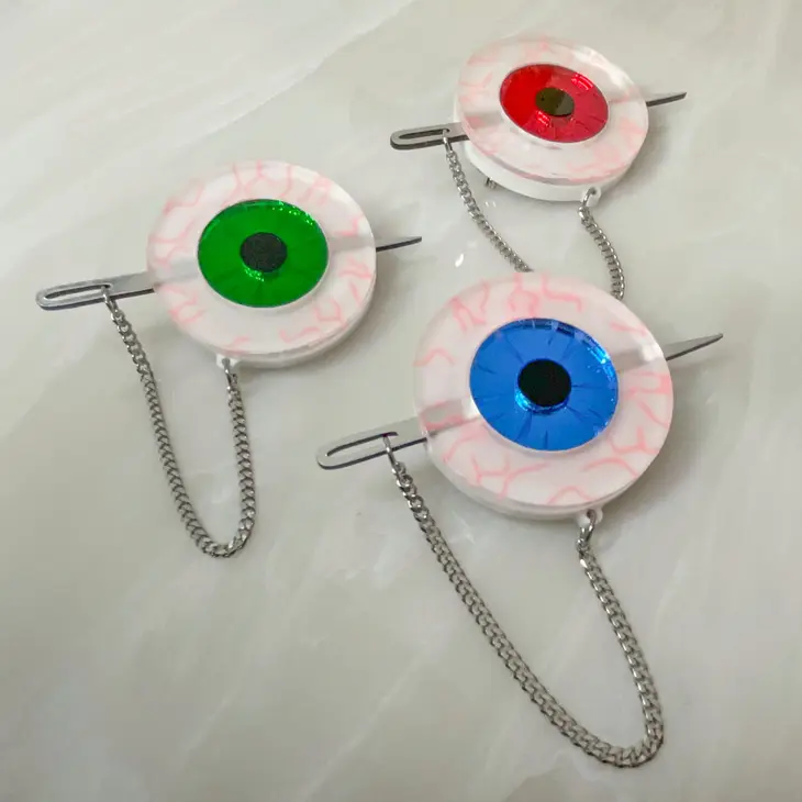 Stick a Needle in My Eye Brooch (2 Colorways)