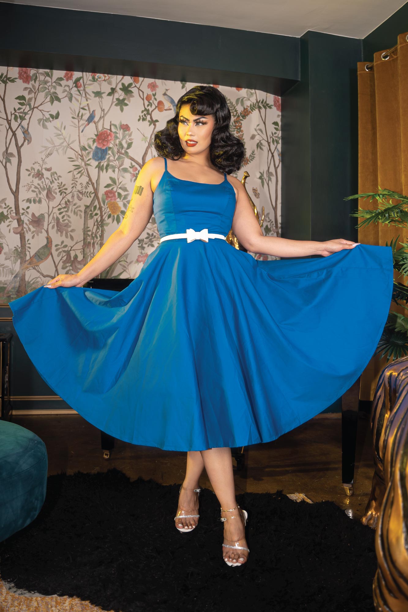 Peggy Retro-Inspired Full Circle Dress (10 Colorways)