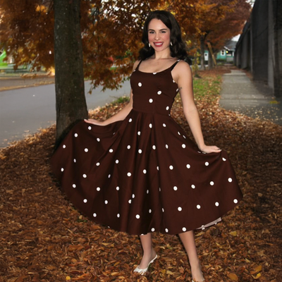 Peggy Retro-Inspired Full Circle Dress (10 Colorways)