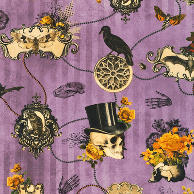 Purple Skull Vintage Dress