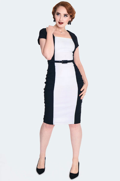 Ruched Panels Pencil Dress