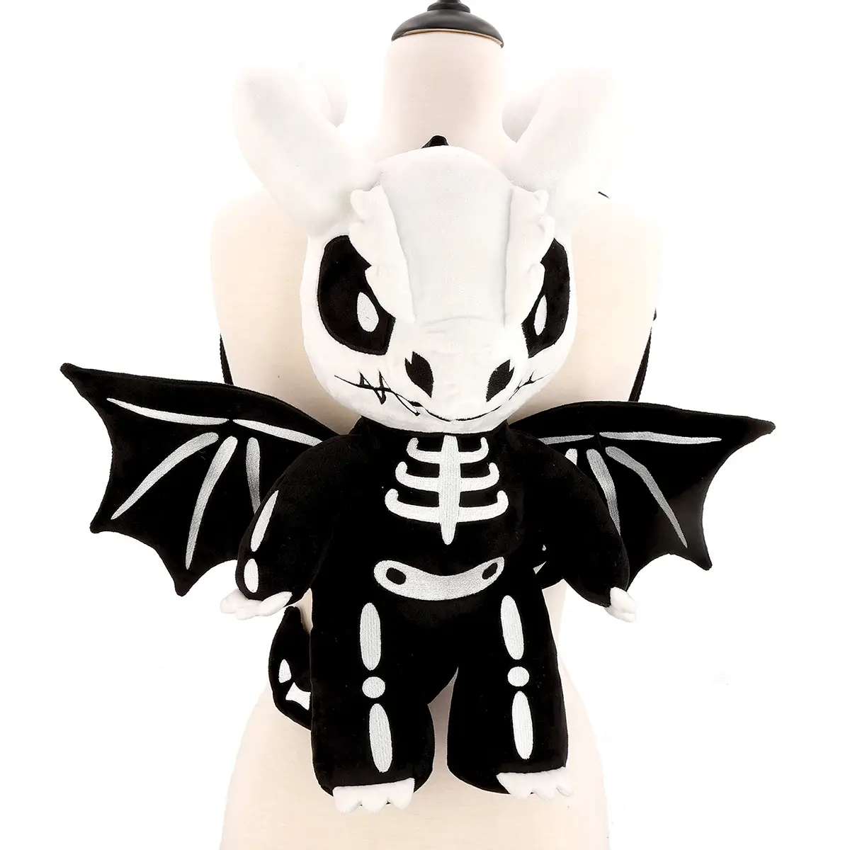 Plush Skeleton Dragon Backpack